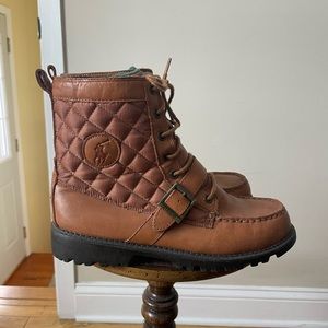 Ralph Lauren Polo Cognac Boots